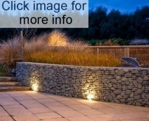 gabion wall with stones