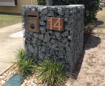 gabion mail box